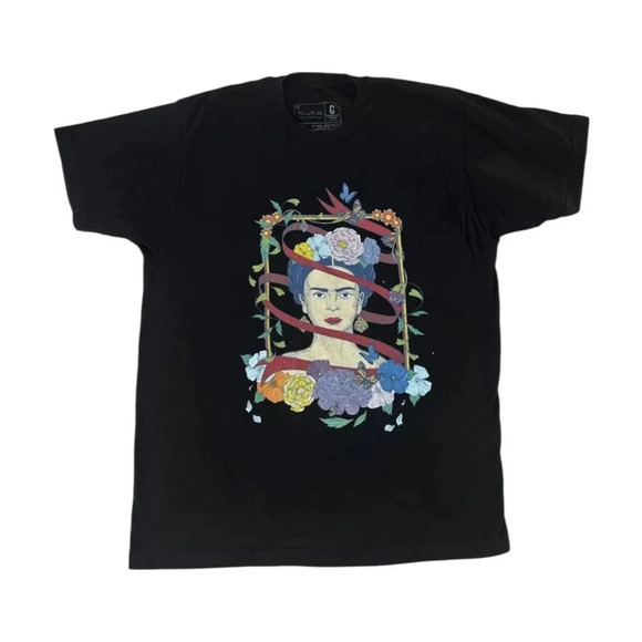 creative goods Tops - FRIDA KAHLO T-Shirt Black Size Large